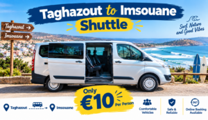 Taghazout to Imsouane Shuttle Only 10 Euro Per Person - Daily Shared Shuttle Service